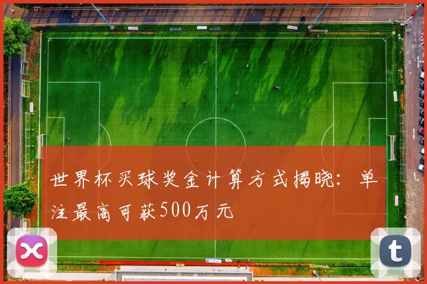 世界杯买球奖金计算方式揭晓：单注最高可获500万元